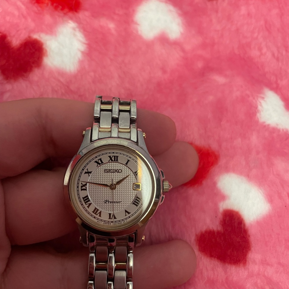 Seiko Silver and Gold Watch